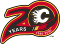 Calgary Flames 1999 00 Anniversary Logo Iron On Transfer