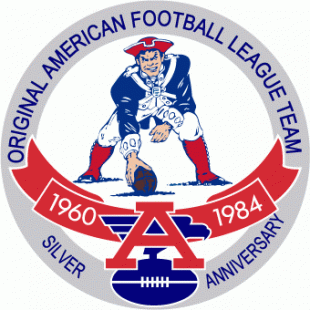 New England Patriots 1984 Anniversary Logo Iron On Transfer