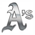 Oakland Athletics Silver Logo Print Decal