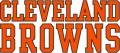 Cleveland Browns 2006-2014 Wordmark Logo Print Decal