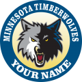 Minnesota Timberwoves Customized Logo Print Decal