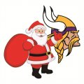 Minnesota Vikings Santa Claus Logo Print Decal