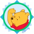 Disney Pooh Logo 12 Print Decal