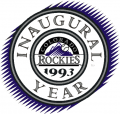 Colorado Rockies 1993 Anniversary Logo Iron On Transfer