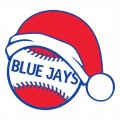 Toronto Blue Jays Baseball Christmas hat logo Print Decal