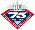 New York Giants 1999 Anniversary Logo Iron On Transfer