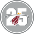 Miami Heat 2012-2013 Anniversary Logo Print Decal