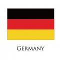 Germany flag logo Iron On Transfer