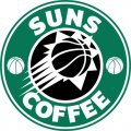 Phoenix Suns Starbucks Coffee Logo Iron On Transfer