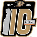 Anaheim Ducks 2016 17 Anniversary Logo Print Decal