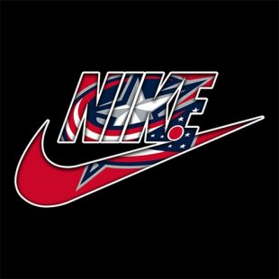 Columbus Blue Jackets Nike logo Print Decal