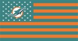 Miami Dolphins Flag001 logo Print Decal