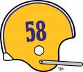 LSU Tigers 1971 Helmet Print Decal