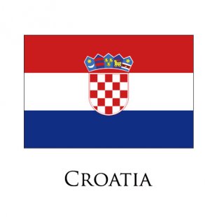 Croatia flag logo Iron On Transfer