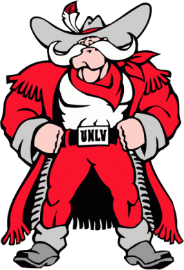 UNLV Rebels 1995-2005 Mascot Logo Iron On Transfer