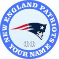 New England Patriots Customized Logo Print Decal