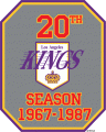 Los Angeles Kings 1986 87 Anniversary Logo Iron On Transfer