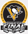 Pittsburgh Penguins 2015 16 Champion Logo 02 Iron On Transfer