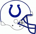 Indianapolis Colts 1995-2003 Helmet Logo Print Decal