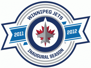 Winnipeg Jets 2011 12 Anniversary Logo Print Decal
