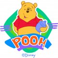 Disney Pooh Logo 03 Print Decal