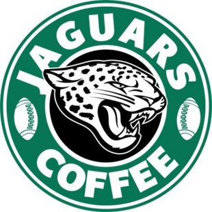 Jacksonville Jaguars starbucks coffee logo Print Decal