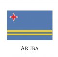 Aruba flag logo Print Decal