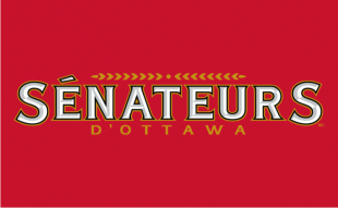 Ottawa Senators 2007 08-Pres Wordmark Logo 06 Print Decal
