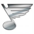 St. Louis Blues Silver Logo Iron On Transfer