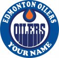 Edmonton Oilers Customized Logo Iron On Transfer