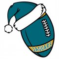 Jacksonville Jaguars Football Christmas hat logo Iron On Transfer