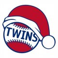Texas Rangers Baseball Christmas hat logo Print Decal
