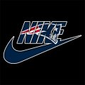New England Patriots Nike logo Print Decal