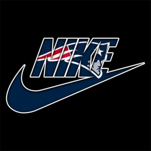 New England Patriots Nike logo Iron On Transfer