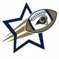 Los Angeles Rams Football Goal Star logo Iron On Transfer
