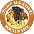 Chicago Blackhawks Customized Logo Iron On Transfer