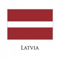 Latvia flag logo Iron On Transfer