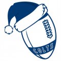 Indianapolis Colts Football Christmas hat logo Iron On Transfer