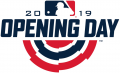 MLB Opening Day 2019 Logo Iron On Transfer
