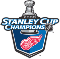 Detroit Red Wings 2007 08 Champion Logo Print Decal