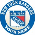 New York Rangers Customized Logo Iron On Transfer