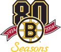 Boston Bruins 2003 04 Anniversary Logo Print Decal