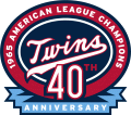 Minnesota Twins 2005 Champion Logo Print Decal