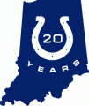 Indianapolis Colts 2003 Anniversary Logo Iron On Transfer