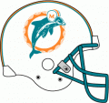 Miami Dolphins 1980-1989 Helmet Logo Iron On Transfer